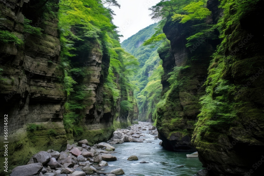 Obraz premium A beautiful canyon.
