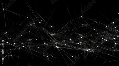 black background with lines and sparkles.