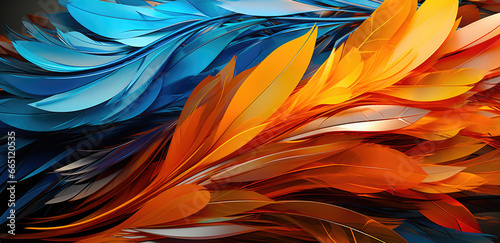 Abstract colorful background imitating feathers