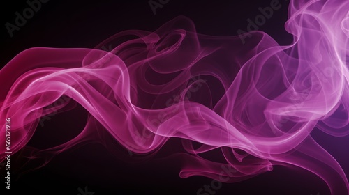 pink smoke on black background.