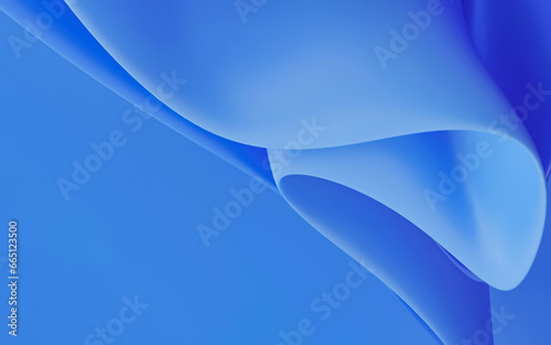 Illustration of a blue abstract background with wavy soft shapes
