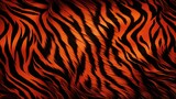  an orange and black tiger print background with a black background.  generative ai