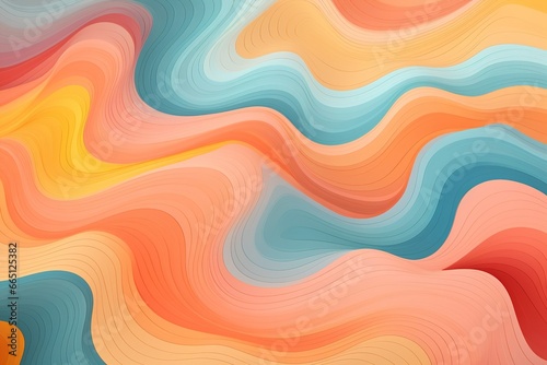 Colorful trippy lines background flat design illustration