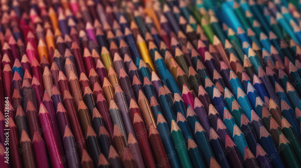 Fototapeta premium Colored pencils background.