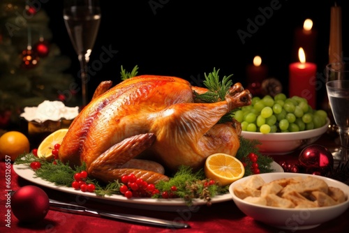 Christmas turkey dinner.