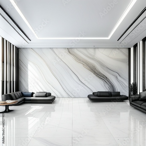 panoramic white background from marble stone texture for design