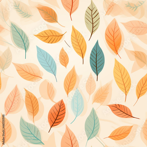 Autumn seamless pattern wallpaper design