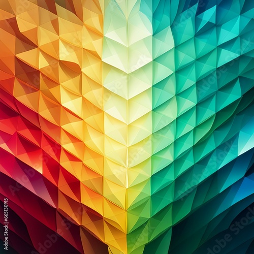 Abstract 2D geometric colorful background