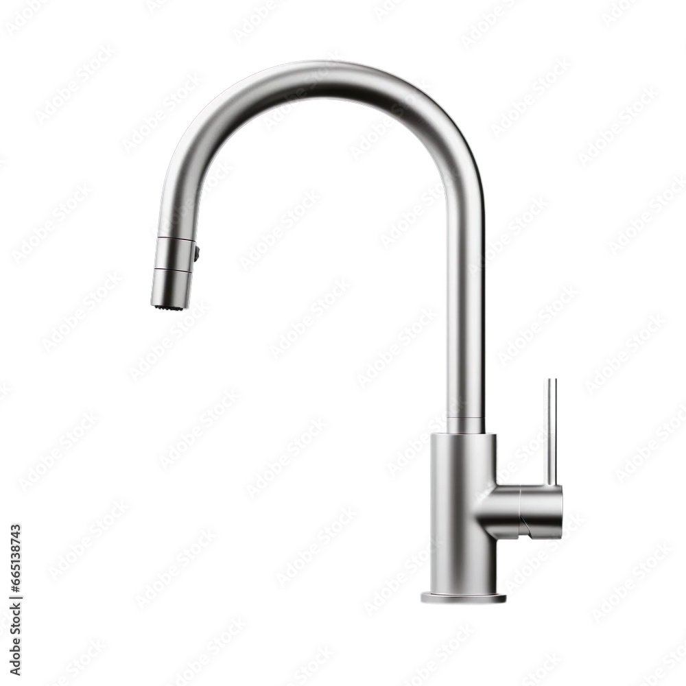 Kitchen Faucets ultra realistic on a transparent background Kitchen Faucets ultra realistic on a transparent background