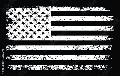 USA Vintage Distressed Flag