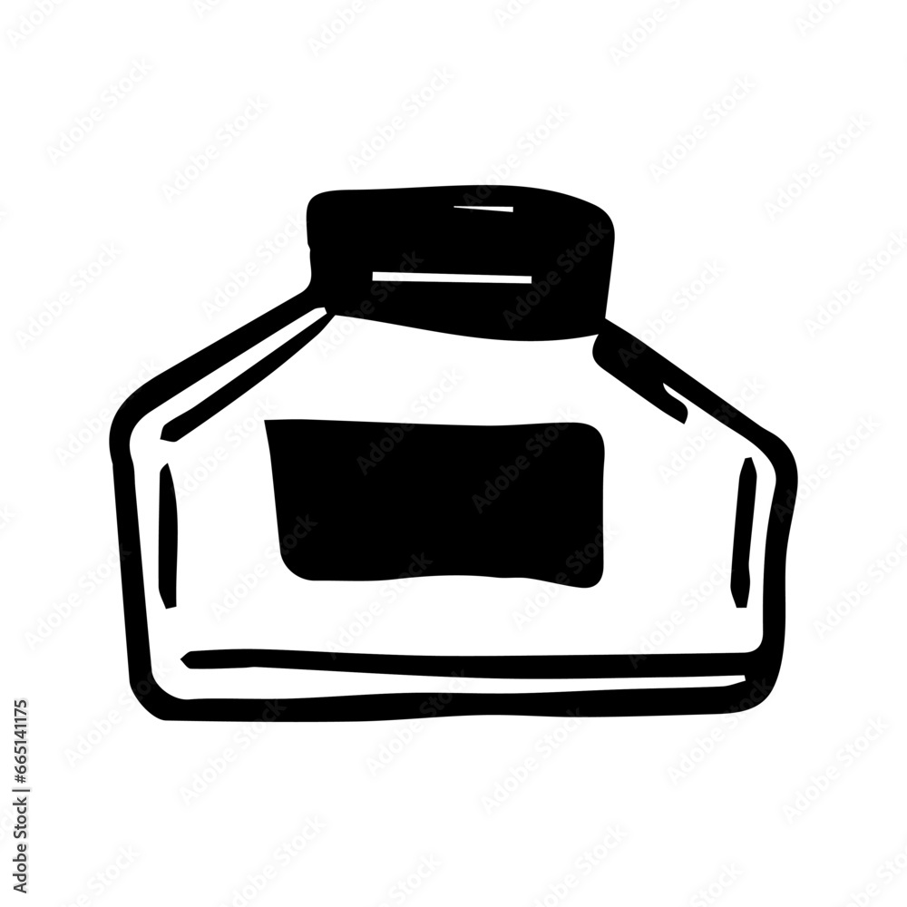 flask for the drug is a funny doodle Halloween flask for the drug is a funny doodle Halloween