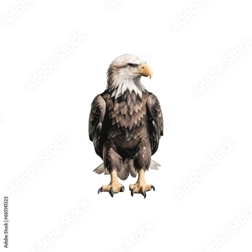 bald eagle isolated on white