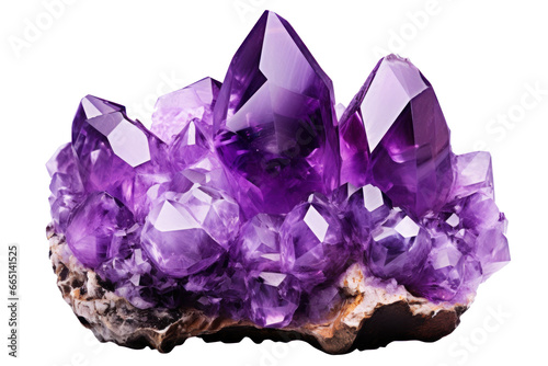 amethyst is gemstone, png file on transparent background with shadow