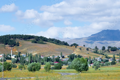 an anatolian village onder the clear sky