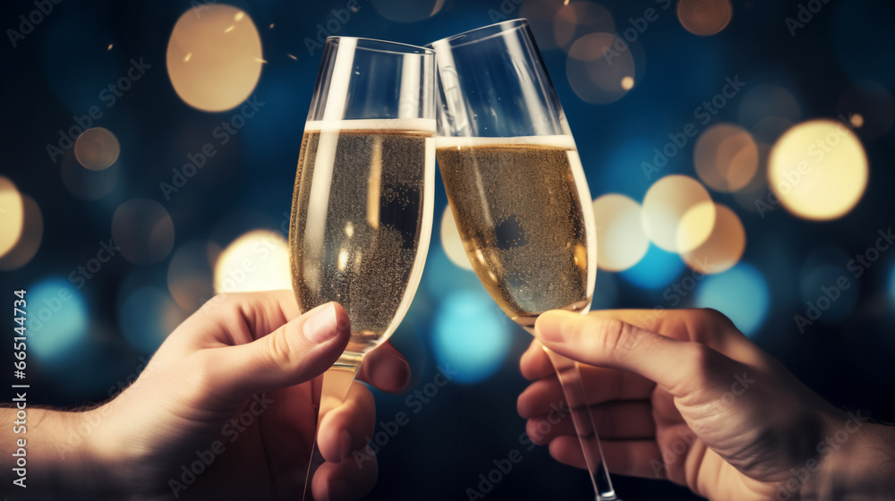 Two champagne flutes discount