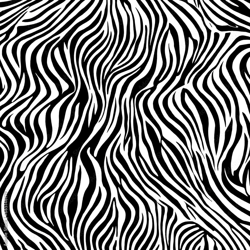 Illustration zebra texture, zebra skin, animal pattern.