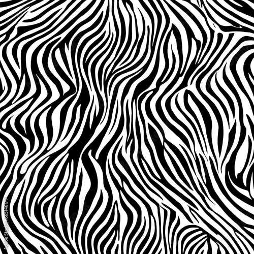 Illustration zebra texture, zebra skin, animal pattern.