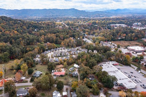 fall drone mountain views