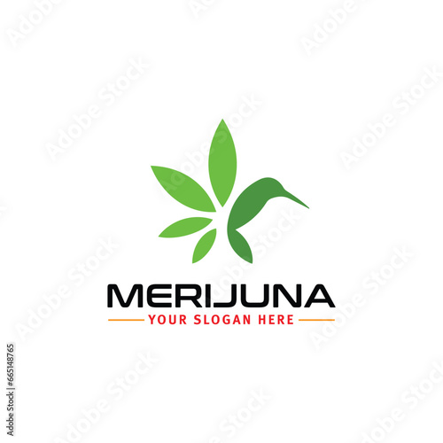 marijuana cbd store logo design vector