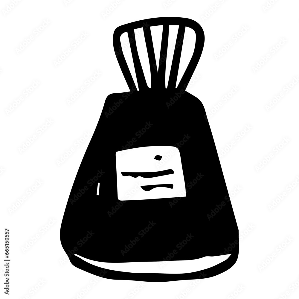 Single element doodle illustration of a perfume bottle