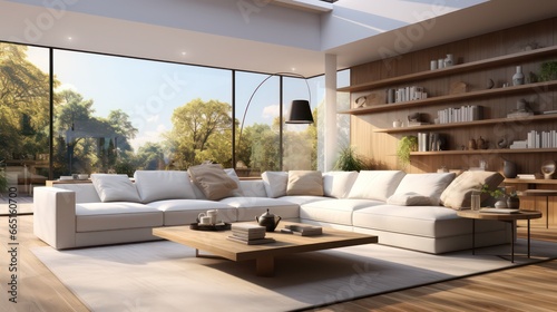 Contemporary living room interior © ASLIHAN STOCK
