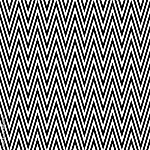 Zigzag lines. Jagged stripes. Seamless surface pattern design with triangular waves ornament. Repeated chevrons wallpaper. Digital paper for page fills, web designing, textile print. Vector art.
