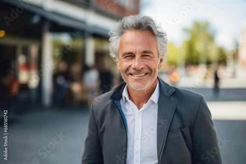 Portrait of a senior businessman in the city