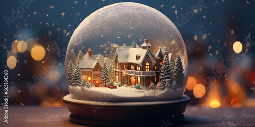 ball winter souvenir, Christmas decorations ball, Magical snow globe, globe decor, Christmas globe
