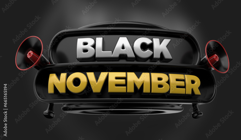 Selo 3D Black November