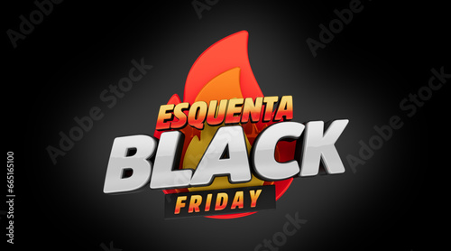 Selo 3D Esquenta Black Friday