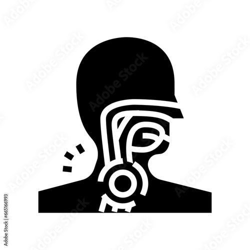 esophageal disorders gastroenterologist glyph icon vector. esophageal disorders gastroenterologist sign. isolated symbol illustration