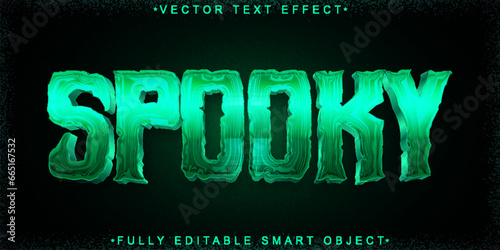 Horror Spooky Vector Fully Editable Smart Object Text Effect