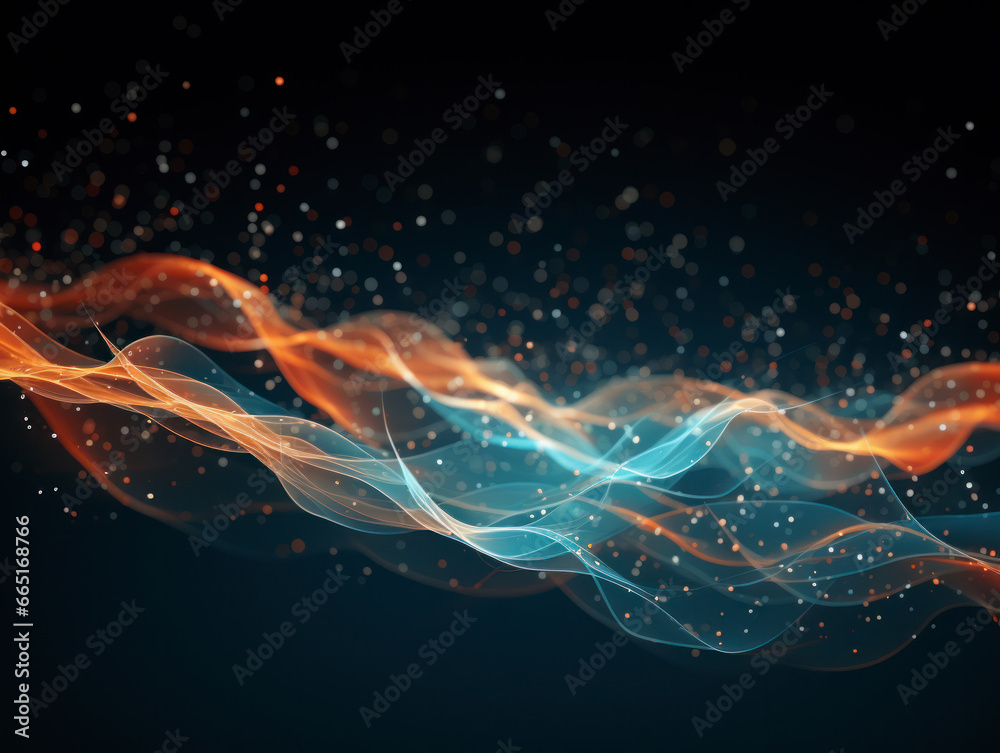 Obraz premium Abstract particle effect background