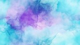 Abstract Soft Seamless Watercolor Background in Blue, Cyan, Purple
