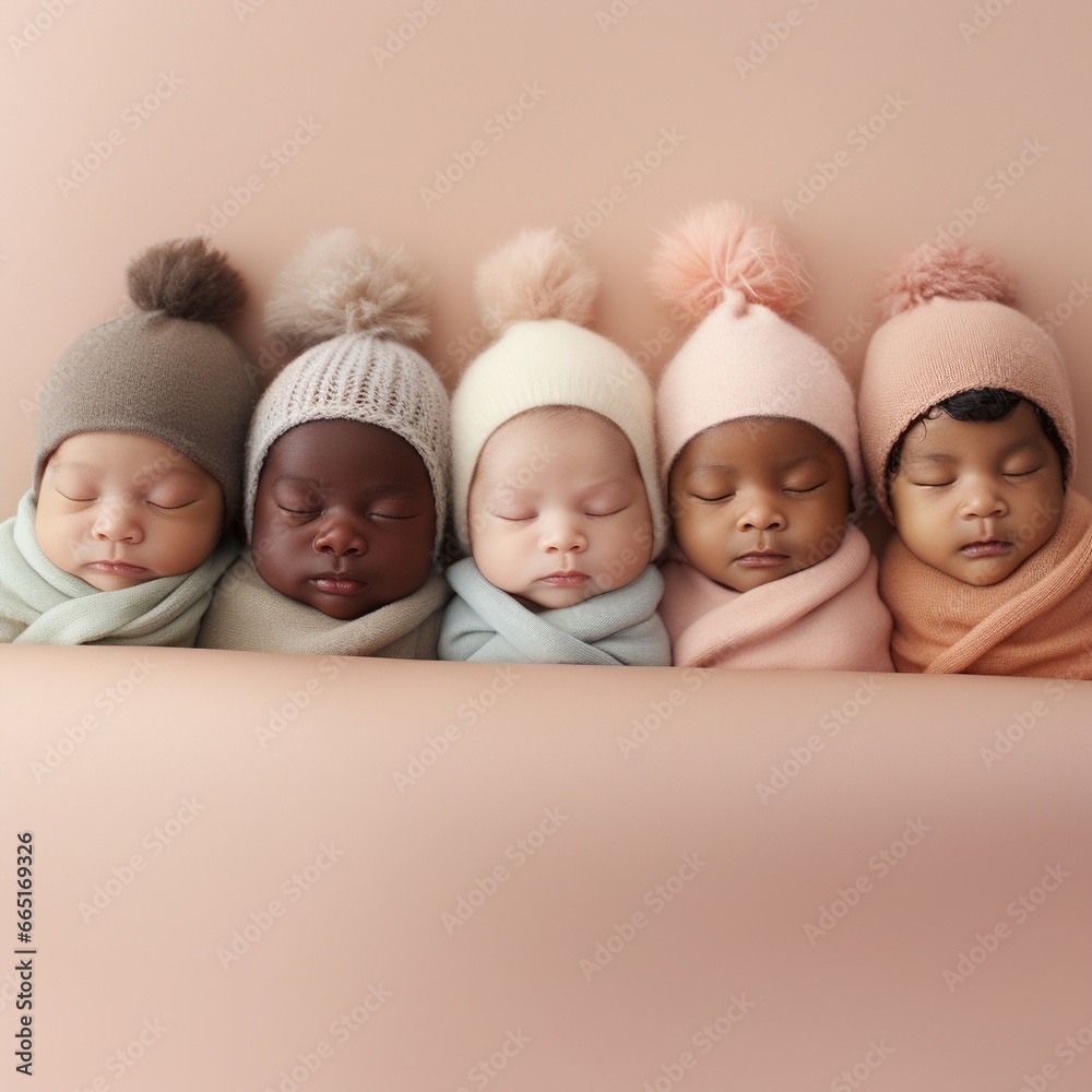 International Baby Group: Adorable Multinational Infants in Captivating Imagery International Baby Group: Adorable Multinational Infants in Captivating Imagery
