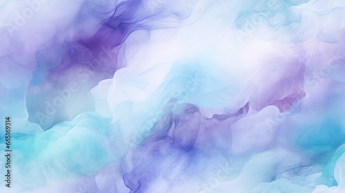 Abstract Soft Seamless Watercolor Background in Blue, Cyan, Purple 