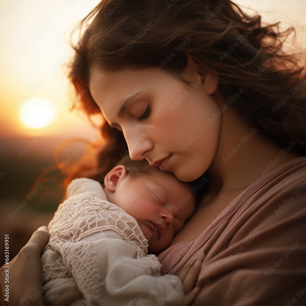 Close - Up of a Newborn Baby's First Moments with you mother Close - Up of a Newborn Baby's First Moments with you mother