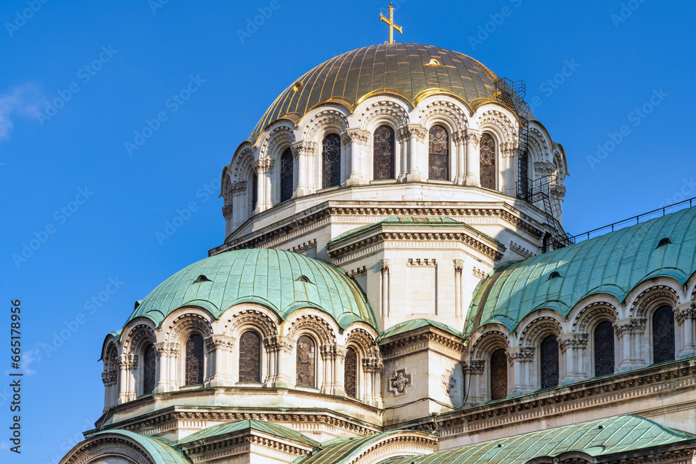 Fototapeta premium St. Alexander Nevsky Cathedral in Sofia, Bulgaria