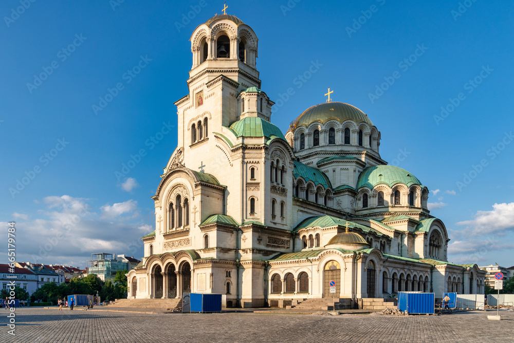 Obraz na płótnie St. Alexander Nevsky Cathedral in Sofia, Bulgaria w salonie