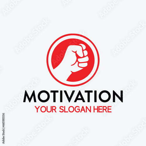 motivation logo design vector