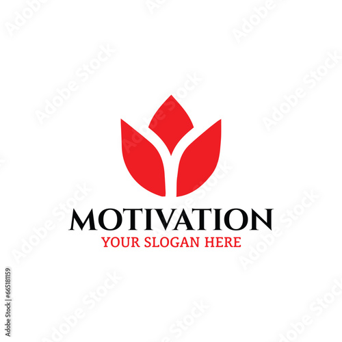 motivation logo design vector