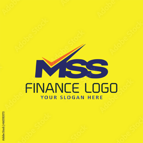 letters mss and ms logo design vector photo