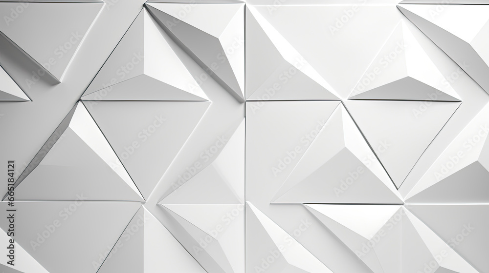 Obraz premium Abstract white triangle background