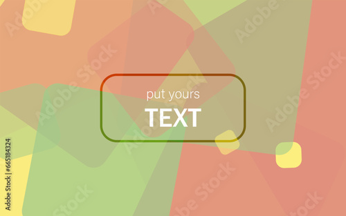 Abstract multi-colored background of square shapes of different sizes and transparency. Geometric figures. 3D vector illustration.
