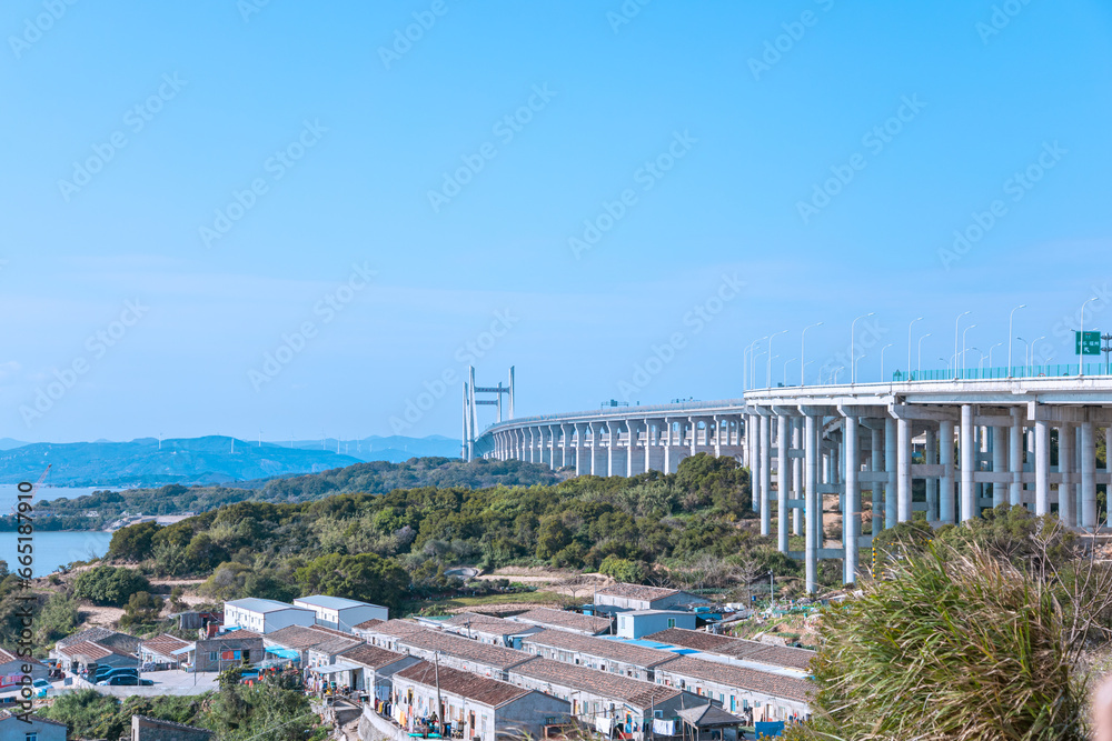 Scenery of cross-sea bridge-Dalian Island, Pingtan County, Fuzhou City, Fujian Province