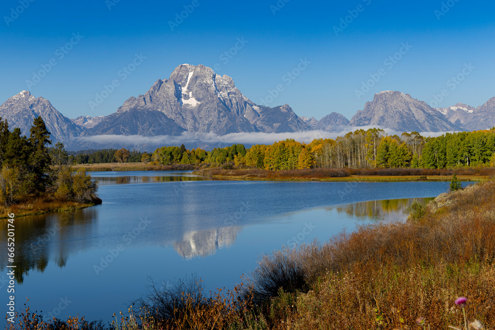 Obraz premium Sunrise on the Grand Teton