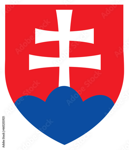 Slovakia National Flag Coat of Arms Symbol Cross