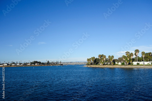 Mission Bay packed with surrounding recreational areas, San Diego, California © EuToch
