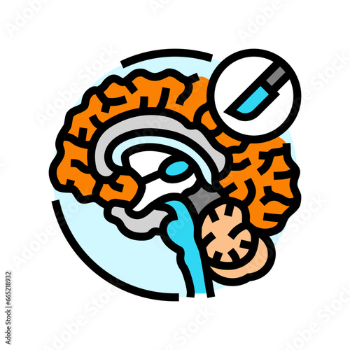 neurosurgery health color icon vector. neurosurgery health sign. isolated symbol illustration