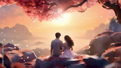 Uncover the ethereal essence of love and connection in this heartwarming video that will touch your soul. Surreal psychedelic photo